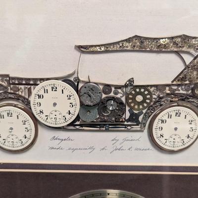 Girard Sensoli Chrysler Folk Art Vintage Elgin Watch Parts Clock