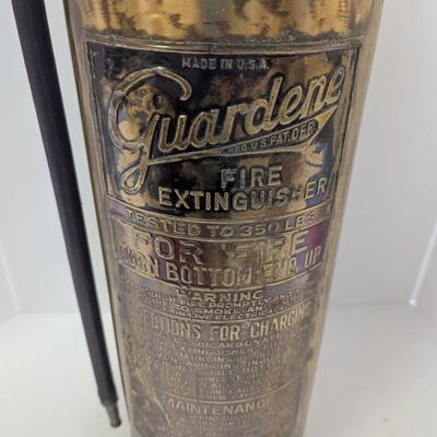 Vintage Made In USA Guardene Fire Extinguisher