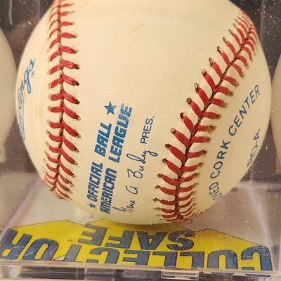 George Zuverink Baltimore Orioles OMLB Signed Autographed Baseball In Collectors Case