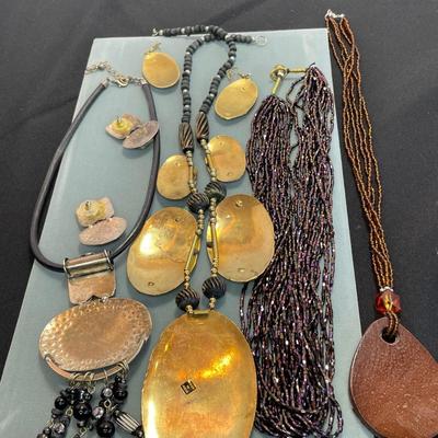 Metal and Beaded Necklace Lot