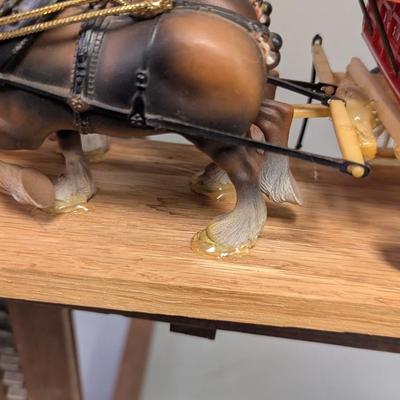 Budweiser Anheuser Busch Wagon & Clydesdale Horses