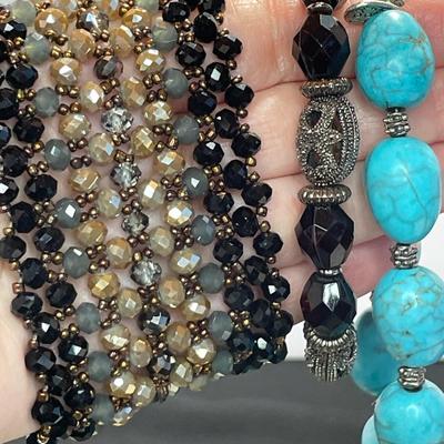 Large Lot of Bracelets and a Necklace Set