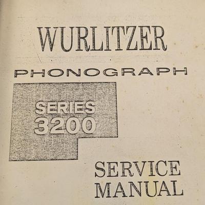 Wurlitzer Series 3200 Phonograph Jukebox With Service Manual