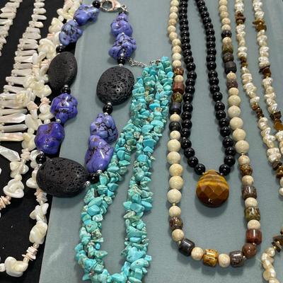 Gemstone Necklace Lot