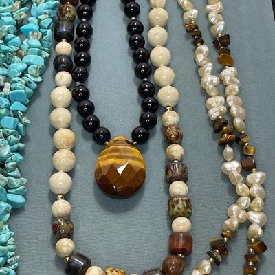 Gemstone Necklace Lot