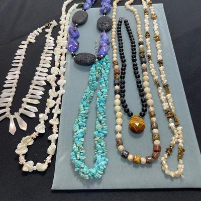 Gemstone Necklace Lot