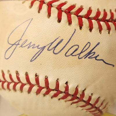 Jerry Walker Baltimore Orioles OMLB Signed Autographed Baseball In Collectors Case