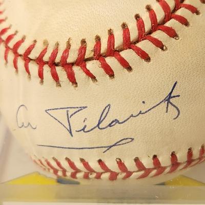 Al Pilarcik Baltimore Orioles OMLB Signed Autographed Baseball In Collectors Case