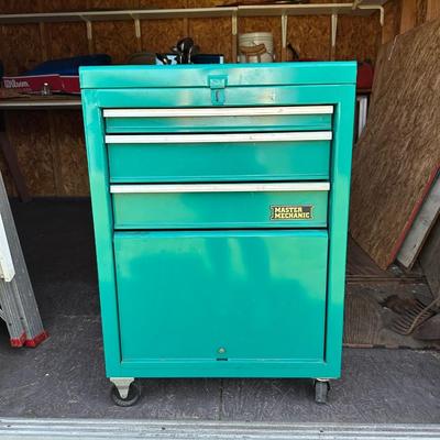 Master Mechanic Rolling Tool Cabinet with Tools