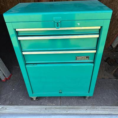 Master Mechanic Rolling Tool Cabinet with Tools