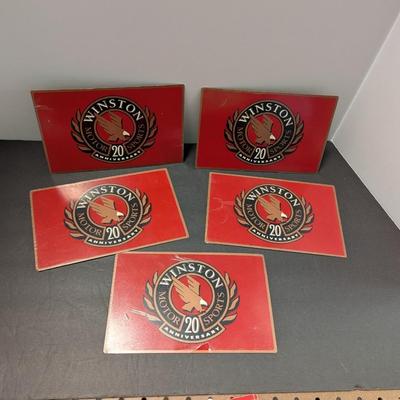 Winston Motor Sports 20th Anniversary Pamphlets Adhesive Signs