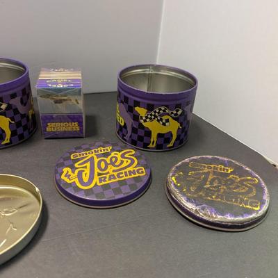 Vintage Joe Cool Camel Racing Tins & Some Matches