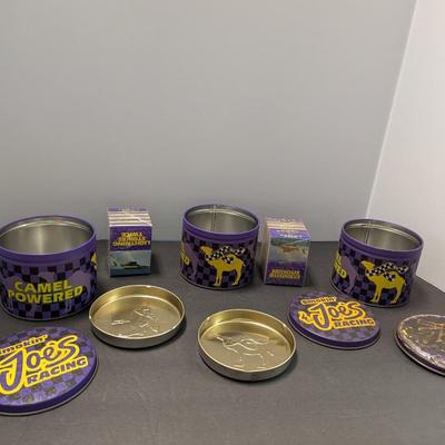 Vintage Joe Cool Camel Racing Tins & Some Matches