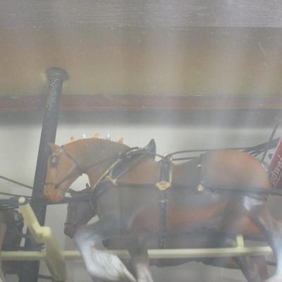 Vintage Hanging Budweiser Bar Light Clydesdale Horses