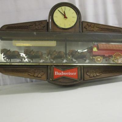 Vintage Hanging Budweiser Bar Light Clydesdale Horses