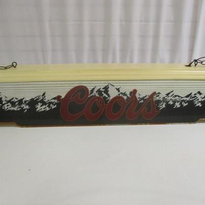 Vintage Hanging Coors Lighted Sign