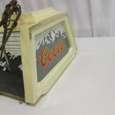 Vintage Hanging Coors Lighted Sign