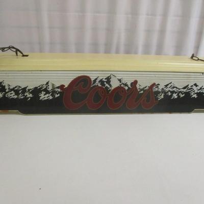 Vintage Hanging Coors Lighted Sign