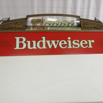 Vintage Budweiser Clydesdale Hanging Light