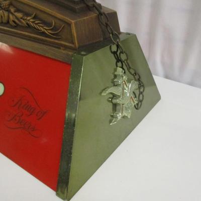 Vintage Budweiser Clydesdale Hanging Light