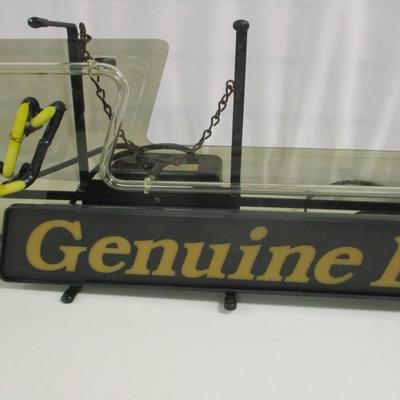 Lighted Miller Genuine Draft Bar Sign