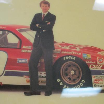NASCAR Bill Elliott Wall Plaque With Clock