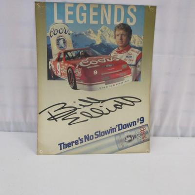 Bill Elliott Coors Legends Cardboard Poster