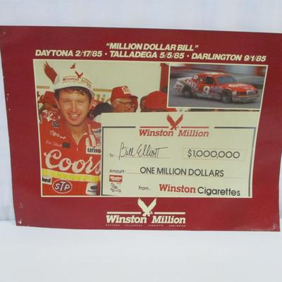 NASCAR Racing Collectible Winston Million Wall Decor