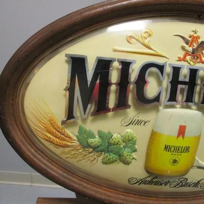 Michelob Oval Beer Sign