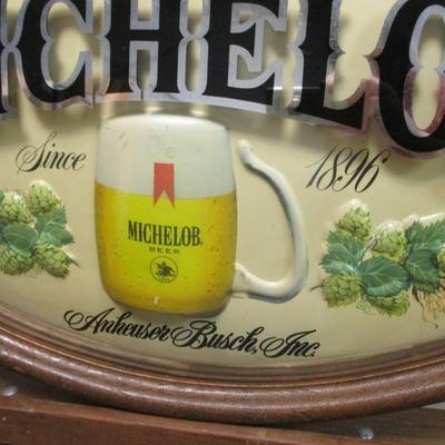 Michelob Oval Beer Sign
