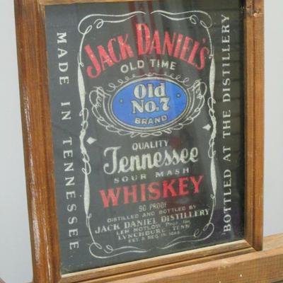 Jack Daniels Tennessee Whiskey Mirrored Bar Sign