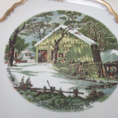 Made In Korea Currier & Ives Vintage Display Plates Choice 2