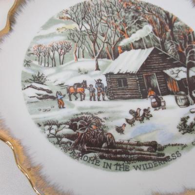 Made In Korea Currier & Ives Vintage Display Plates Choice 2