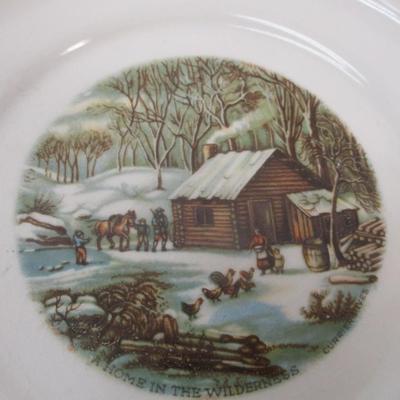 Harkerware USA Currier & Ives Decorative Display Plates