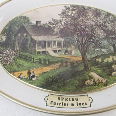 Currier & Ives Seasonal Tin Plates Fabcraft