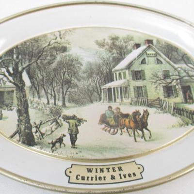 Currier & Ives Seasonal Tin Plates Fabcraft