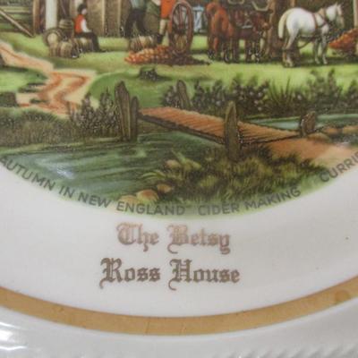 Harkerware Currier & Ives Vintage Display Plates