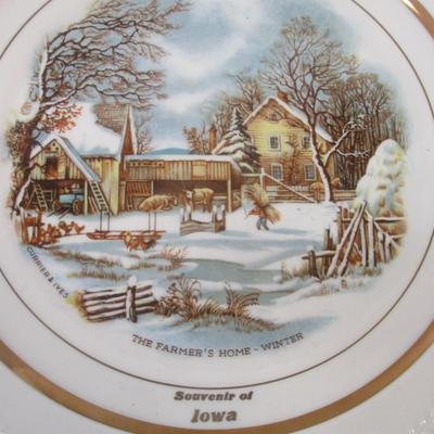 Harkerware Currier & Ives Vintage Display Plates