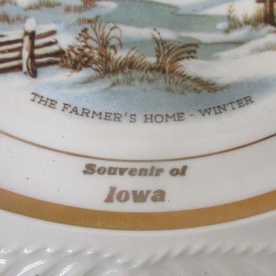 Harkerware Currier & Ives Vintage Display Plates