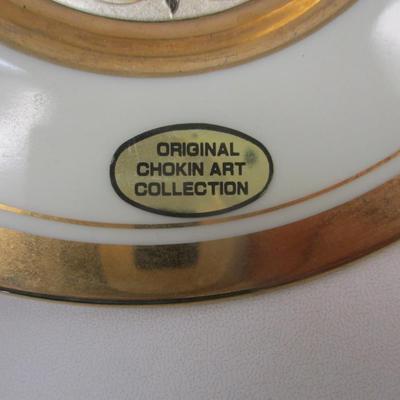 Underglaze Print By Royal Norman Rockwell Currier & Ives Chokin Art Collection Plates