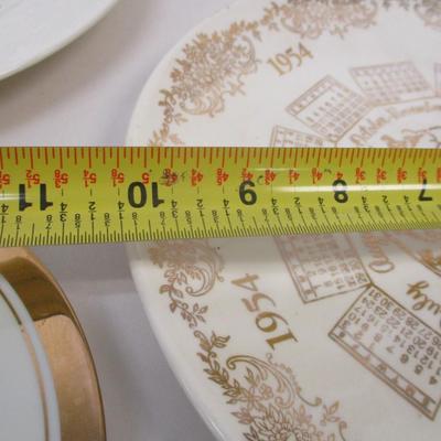 Underglaze Print By Royal Norman Rockwell Currier & Ives Chokin Art Collection Plates