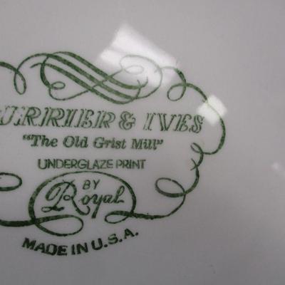 Underglaze Print By Royal Norman Rockwell Currier & Ives Chokin Art Collection Plates