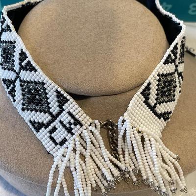Native American beaded choker