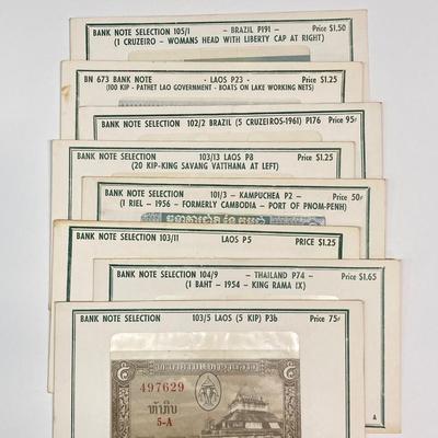LOT 539: World Wide Paper Money Collection in Original Protective Envelopes