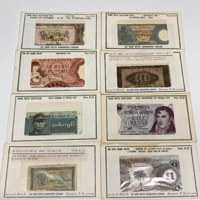 LOT 539: World Wide Paper Money Collection in Original Protective Envelopes
