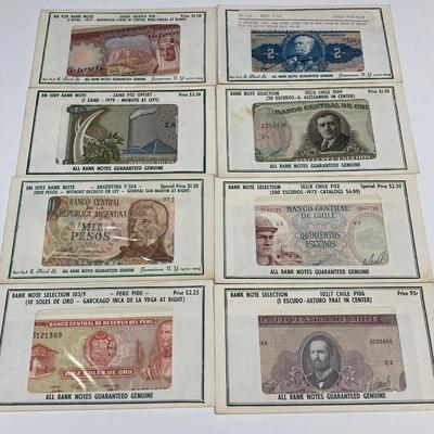 LOT 539: World Wide Paper Money Collection in Original Protective Envelopes
