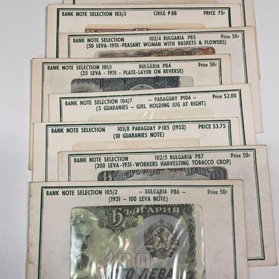 LOT 539: World Wide Paper Money Collection in Original Protective Envelopes