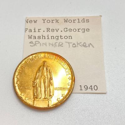 LOT 572: Collection of Vintage U.S. Coins, Tokens and Jewelry - Silver and Gold Plated and More