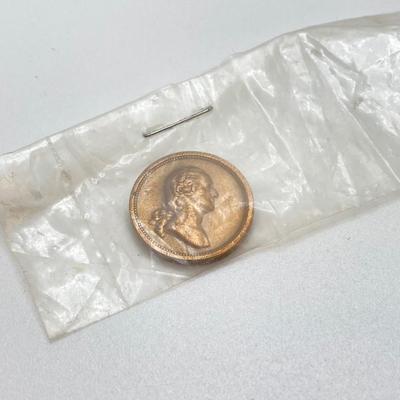 LOT 572: Collection of Vintage U.S. Coins, Tokens and Jewelry - Silver and Gold Plated and More