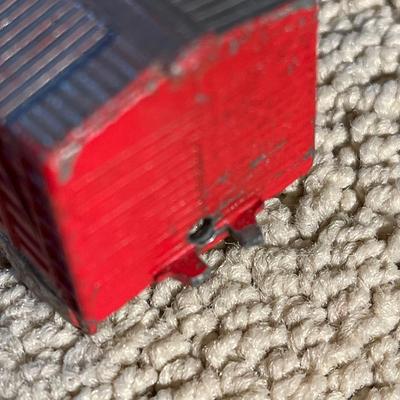 Vintage toy train on wheels